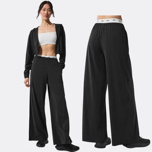 Pantalón Alo Yoga Breezy Pierna Ancha (Largo) - Negro - Talla S - Nuevo con Etiquetas - Imagen 1 de 5