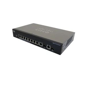 Cisco SG300-10MP 8 Port Gigabit Ethernet PoE 2 Port Combo Mini-GBIC Switch w/ PS - Picture 1 of 4