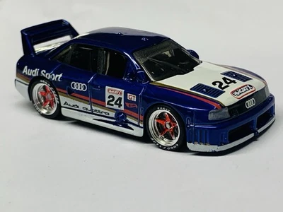 AUDI 90 Quattro Hot Wheels Super Personalizado Azul Carretera Carrera Sin usar, en caja con pilotos/rotores reales Foto 1 de 4