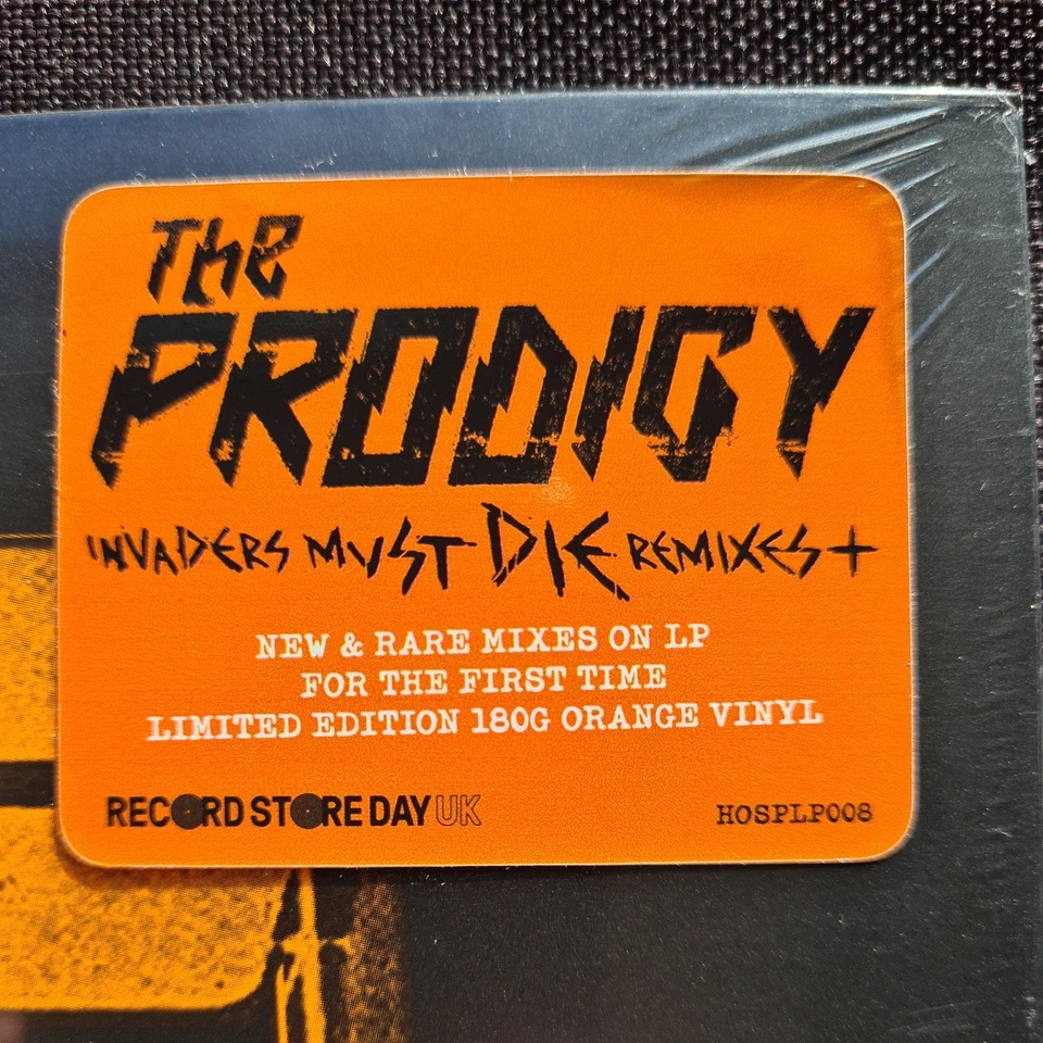 The Prodigy Invaders must Die remixes RSD 2023 LTD Edition orange coloured vinyl - Image 1 of 4