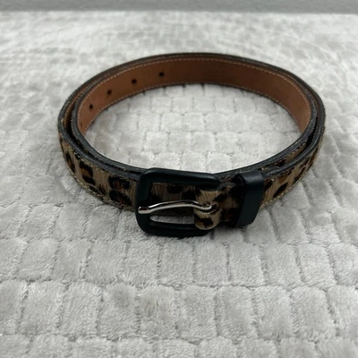 Cinto TANNER tamanho. Cabelo de cavalo e couro genuíno com estampa de leopardo M ITÁLIA 361BT04 - Imagem 1 de 4