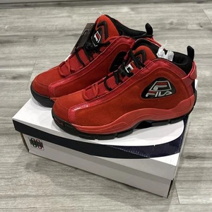 NEU FILA 96 Retro Grant Hill rot Größe 10 selten authentisch Basketball hoch Wildleder - Bild 1 von 19
