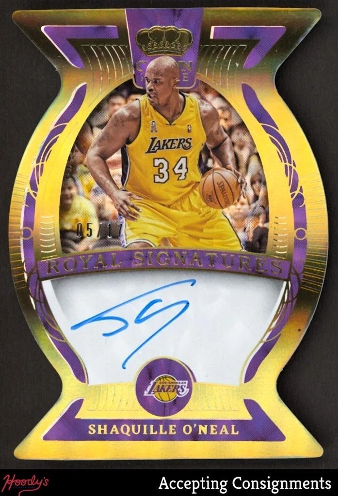 Shaquille O'Neal Serial Numbered Basketball Trading Cards