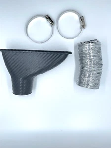 Estilo fibra de carbono conducto de aire de admisión rendimiento motor de admisión de aire frío admisión - Imagen 1 de 6
