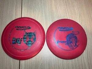 Innova Disc Golf Wolf Mid Range And Leopard Fairway Driver Red Set of 2 - Picture 1 of 11
