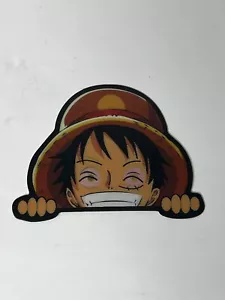 Monkey D Luffy Peeker Peeking Vinyl Sticker Decal Lenticular - Picture 1 of 1