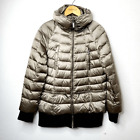 French Connection Metalic Quilted Coat Puffer Jacket Size Small Apres Ski Winter
