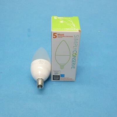 Simply Conserve L05CDL2700KF 5W (40W) Frosted Candelabra E12 Dimmable LED Bulb - Image 1 of 4