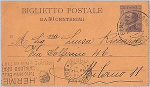 53602 - REGNO - INTERO POSTALE con ANNULLO MECCANICO: HERMES Milano 1924 - Picture 1 of 1