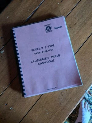 Jaguar E-type Series 3 V12  ILLUSTRATED PARTS CATALOGUE            FREE SHIPPING — 第 1/4 张图片