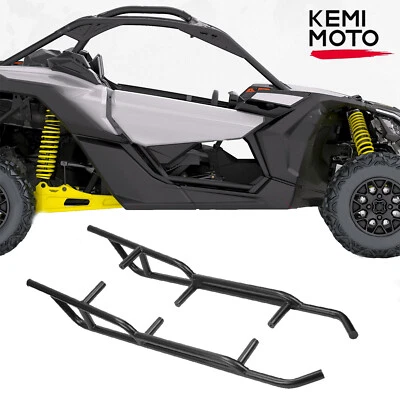 2 боковых силовых порога KEMIMOTO Rock для 2 дверей Can Am Maverick X3 2017-2025 - Изображение 1 из 4