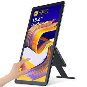 15.6" Touchscreen Portable Monitor 1920*1080 USB C Display w/ Rotatable Stand - Picture 1 of 10