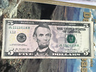 Six of a Kind 4 in einer Reihe ausgefallene Seriennummer # JL 11110116 Banknote $ 5 v.cool 98,7%
