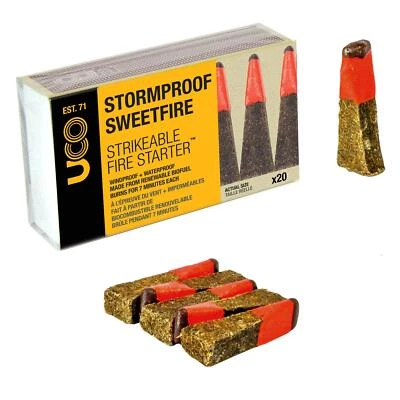 UCO Stormproof Sweetfire Strikable Firestarters PK20 Foto 1 de 4