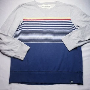 Vintage Y2K Aeropostale Nineteen Eighty Seven gestreiftes Sweatshirt mit Rundhalsausschnitt Gr. XL - Bild 1 von 7
