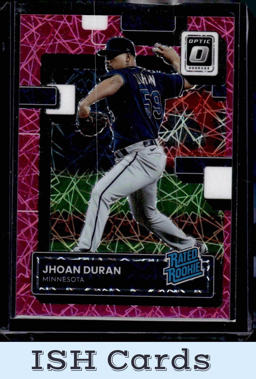 2022 Donruss Optic Jhoan Duran Pink Velocity Prizm /249 #126 Minnesota Twins