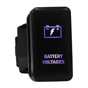 BATTERY VOLTAGES 8B64B Push switch 12V LED blue ON/OFF For Toyota FJ Cruiser - Imagen 1 de 1