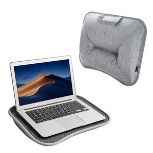 Portable Laptop Lap Desk Tray Cushion Lightweight Stand Mouse Pad Wrist Rest - Picture 1 of 9