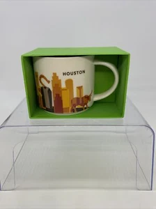 Starbucks You Are Here Houston Coffee Mugs Cups 14 oz. 2015 Box No Lid New - Picture 1 of 12