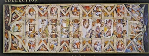 Clementoni Michelangelo Sistine Chapel Ceiling Puzzle 1000PCS Panorama Vatican - Picture 1 of 12