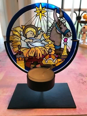 Candelabro Belén Joan Baker Designs Pintado a Mano Niño Jesús  Foto 1 de 4