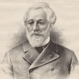 M. Le Baron de Jouvenel - ancien député - Gravure de presse 1886 - Picture 1 of 2
