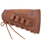 16GA+Leather+Shotgun+Shell+Holder+Buttstock+Hunting+Cover+for+Left+Handed