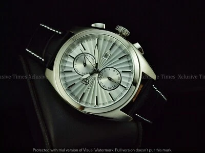 INVICTA S. Coifman Mens 44mm Noble Quartz ISA Multi Function Leather Strap Watch - Image 1 of 4