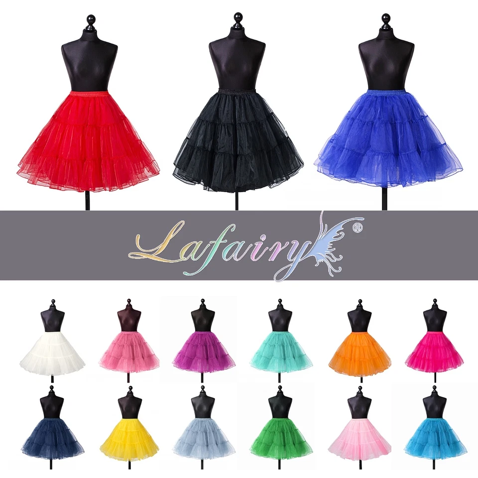 Petticoat Tüllrock Reifrock Tütü Ballettrock Unterrock S-XXXL Lafairy - Bild 1 von 1