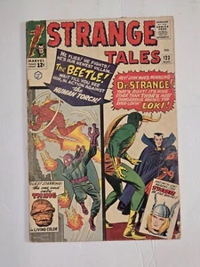 STRANGE TALES #123 Lo Scarabeo La Torcia Umana Dr. Strange Thing Thor - Foto 1 di 19