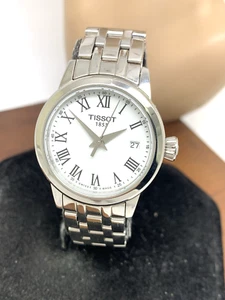 Tissot Damenuhr Swiss Quarz weißes Ziffernblatt 28mm silber Stahl T1292101101300 - Bild 1 von 12
