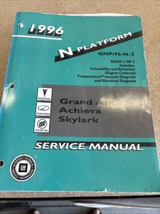 1996 Grand Am Achieva Skylark Service Manual GMP/97-N-2 Book 2/2 N Plat GM - Picture 1 of 6
