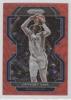 2022 Panini Prizm WNBA Ruby Wave Prizm Odyssey Sims #102 - Image 1 of 2