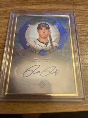 2020 Bowman Transcendent Collection Transcendent Auto Brett Baty #BTA-BB 10/10 - Image 1 of 2