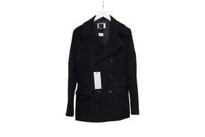 Mens Next Tailoring Overcoat Size M 39-41Inch Chest Black - Picture 1 of 5