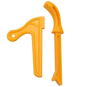 Gelbe Kunststoff Holzbearbeitung Praktische Schub Handsäge Kunststoff Druckstäbe5623 - Bild 1 von 9
