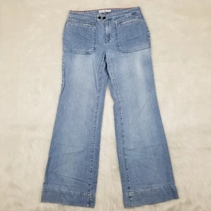 Pantalones de mezclilla para mujer Tommy Hilfiger de pierna ancha talla 6 medidos 30x31 - Imagen 1 de 6