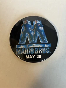 De colección 1993 Super Mario Bros. Película Promocional Botón Pin Trasero Promo Nintendo - Imagen 1 de 2