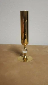 Vase Gold mit Kristallkugel - Bild 1 von 4