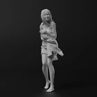 Skala 1:35 Żywica Modelka Figurka Seksowna Naga Dziewczyna Niezmontowana Niemalowana 44 mm