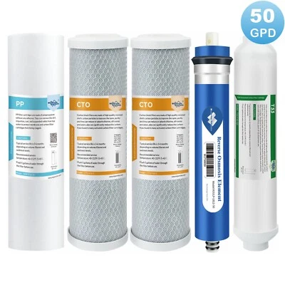 50 GPD RO Water Filter Replacement for APEC 5/6/7 Stage Reverse Osmosis System - Image 1 of 4