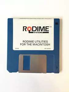 RODIME UTILITIES FLOPPY DISK (1988) FOR MACINTOSH - Imagen 1 de 2