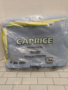 VTG NOS Owen Caprice 100% Polyester 72” x 90” Baby Blue Blanket - Picture 1 of 2