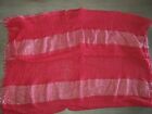 Womens Soft Red Silver Sparkle Long Wide Infinity Scarf One Size Fits Most Soft!