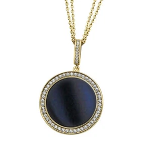 Goldmaid Collier Halskette Onix 925 Silber gelb vergoldet Doppelanker Kette NEU - Bild 1 von 5