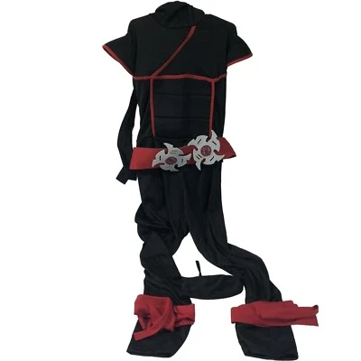 Disfraz de Ninja Sigiloso Infantil Grande 10-12 Negro Rojo 2 Piezas Disfraces California Foto 1 de 4