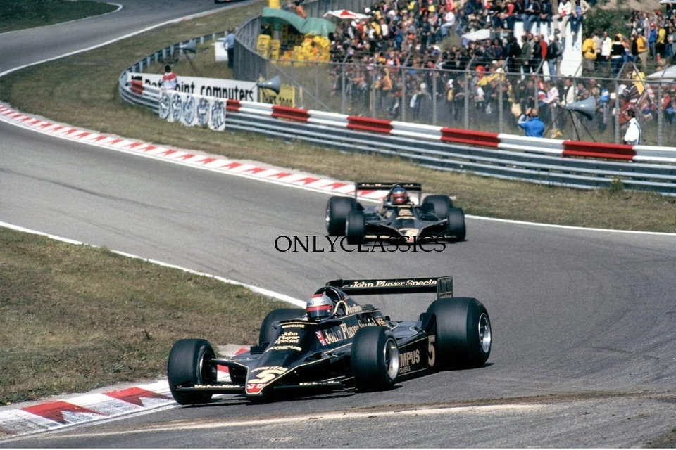 1978 Zandvoort Mario Andretti Ron Peterson 12x18 Photo Poster Formula One Lotus - Image 1 of 1