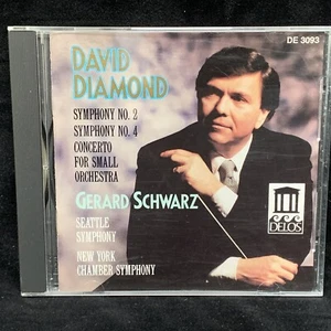 DAVID DIAMOND Symphonies 2 & 4, Concerto - SCHWARZ, Seattle - DELOS CD 1990 - Picture 1 of 3
