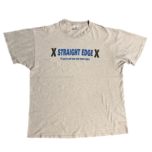 Vintage Straight Edge "If You're Not Now You Never Were" T-Shirt - Picture 1 of 2