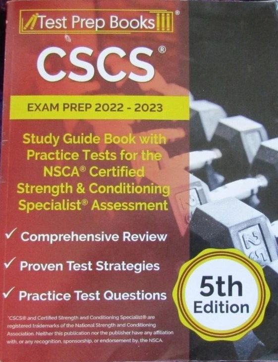 CSCS Exam Prep 2022 - 2023: Study Guide Book with Practice Tests for the NSCA Ce - Image 1 of 1